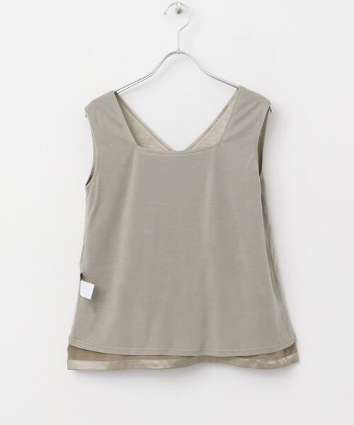 URBAN RESEARCH ROSSO WOMEN（アーバンリサーチ　ロッソ）の「2WAYネックサテンタンク（その他トップス・レディース・オフホワイト/ベージュ・FREE）」の6枚目の写真
