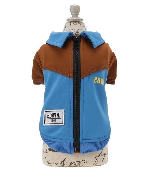 EDWIN（エドウィン）の「EDWIN/切替バイカラージャケット（ペットウェア・メンズ・ブルー/ネイビー・L/M/S/XS/3L/2L）」の7枚目の写真