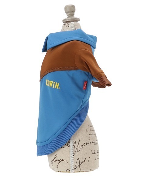 EDWIN（エドウィン）の「EDWIN/切替バイカラージャケット（ペットウェア・メンズ・ブルー/ネイビー・L/M/S/XS/3L/2L）」の8枚目の写真