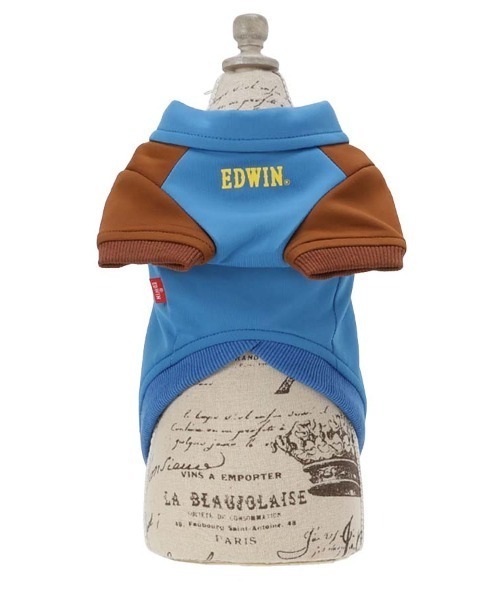 EDWIN（エドウィン）の「EDWIN/切替バイカラージャケット（ペットウェア・メンズ・ブルー/ネイビー・L/M/S/XS/3L/2L）」の9枚目の写真