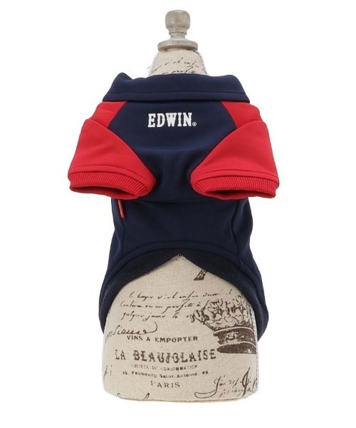 EDWIN（エドウィン）の「EDWIN/切替バイカラージャケット（ペットウェア・メンズ・ブルー/ネイビー・L/M/S/XS/3L/2L）」の5枚目の写真