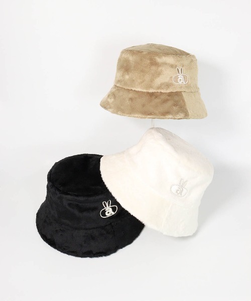 LADIES>ポイント刺繍ファーハット（ハット）｜archivio（アルチビオ