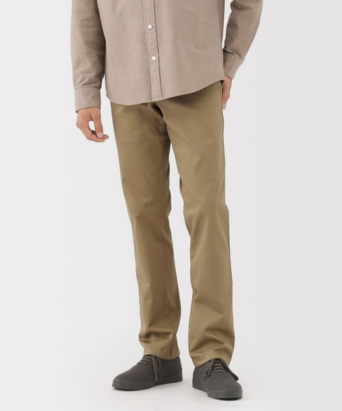 無印良品（ムジルシリョウヒン）の「紳士　ストレッチチノスリムパンツ（チノパンツ・メンズ・チャコールグレー/ライトベージュ/ブラック/ダークブラウン・82/79/76/73/88/85）」の4枚目の写真