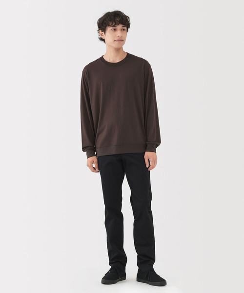 無印良品（ムジルシリョウヒン）の「紳士　ストレッチチノスリムパンツ（チノパンツ・メンズ・チャコールグレー/ライトベージュ/ブラック/ダークブラウン・82/79/76/73/88/85）」の5枚目の写真