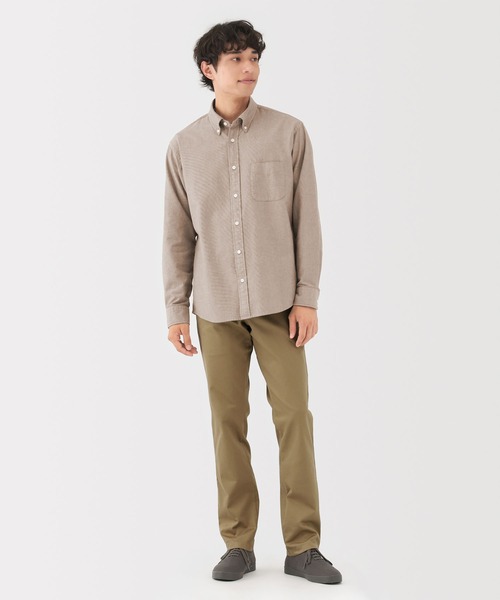 無印良品（ムジルシリョウヒン）の「紳士　ストレッチチノスリムパンツ（チノパンツ・メンズ・チャコールグレー/ライトベージュ/ブラック/ダークブラウン・82/79/76/73/88/85）」の14枚目の写真