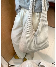 CHEER（チアー）の「透かし編みトートバッグ（トートバッグ）」