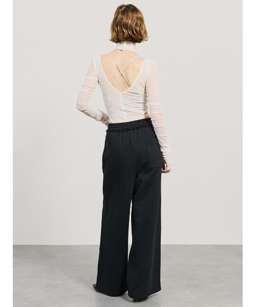 V Neck Sheer Bodysuit/Vネックシアーボディスーツ（Tシャツ