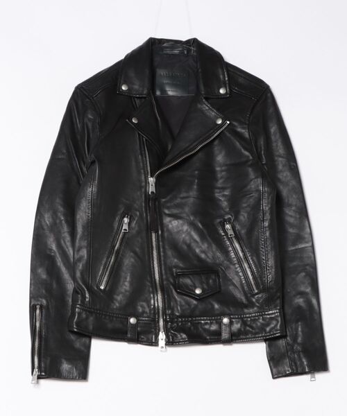 MILO ASYMMETRIC ZIP LEATHER BIKER JACKET | MILO