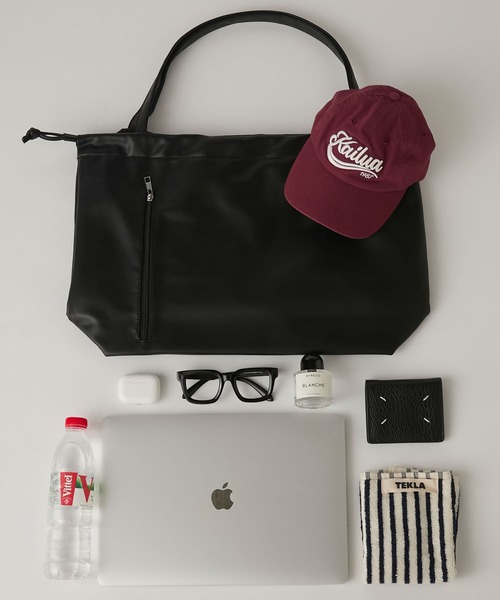 BONLECILL Marche(ボンルシールマルシェ)の「【BONLECILL Marche】《大容量》2wayドロストギャザートートバッグ/巾着バッグ/マザーズバッグ(トートバッグ・レディース・サンドベージュ/ワイン/グレイッシュベージュ/ブラック/キャメル/グリーン・FREE)」の11枚目の写真