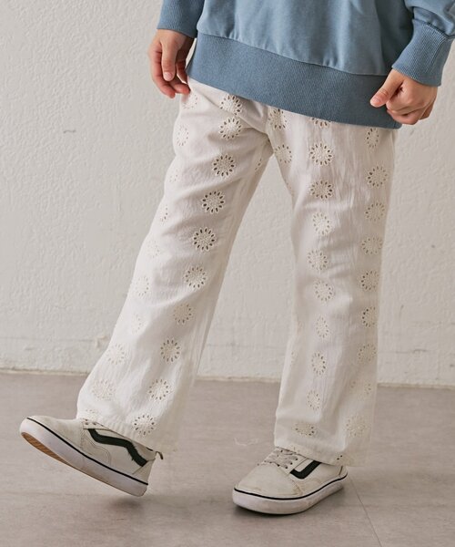CIAOPANIC TYPY(チャオパニックティピー)の「【KIDS】【India】カットワークレースフレアパンツ(その他パンツ・キッズ・ブラック/ホワイト・LARGE/MEDIUM/SMALL/XX-LARGE/X-LARGE)」の6枚目の写真