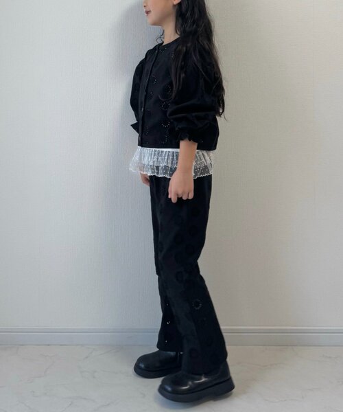 CIAOPANIC TYPY(チャオパニックティピー)の「【KIDS】【India】カットワークレースフレアパンツ(その他パンツ・キッズ・ブラック/ホワイト・LARGE/MEDIUM/SMALL/XX-LARGE/X-LARGE)」の14枚目の写真