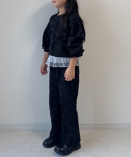 CIAOPANIC TYPY(チャオパニックティピー)の「【KIDS】【India】カットワークレースフレアパンツ(その他パンツ・キッズ・ブラック/ホワイト・LARGE/MEDIUM/SMALL/XX-LARGE/X-LARGE)」の15枚目の写真