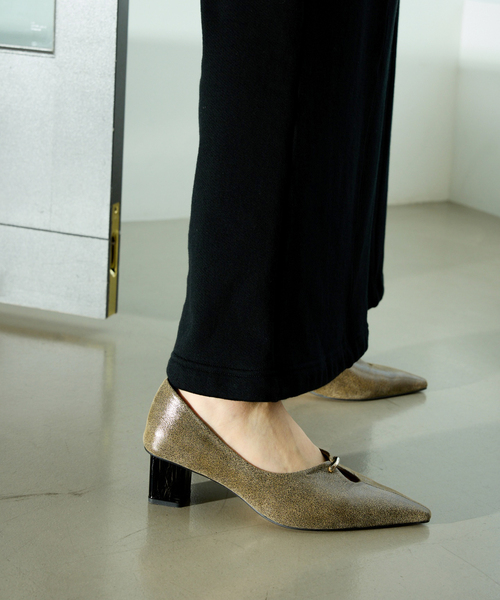 セール】GRISE5cmレザーカットアウトパンプス（パンプス）｜GRISE