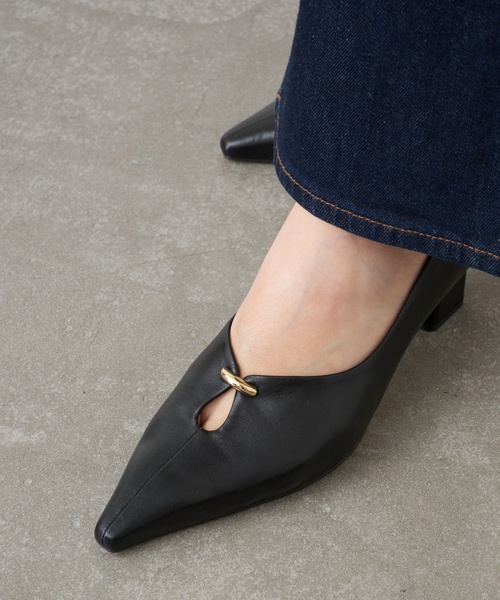 セール】GRISE5cmレザーカットアウトパンプス（パンプス）｜GRISE