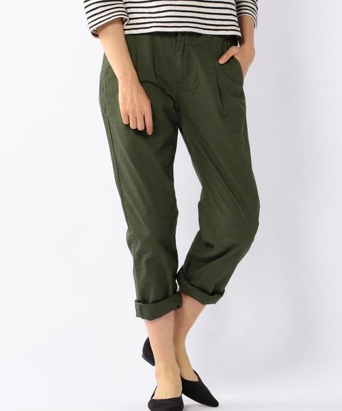 coen（コーエン）の「イージータックチノパンツ2（チノパンツ・レディース・オフホワイト/オリーブ/ネイビー・SMALL/LARGE/MEDIUM）」の3枚目の写真