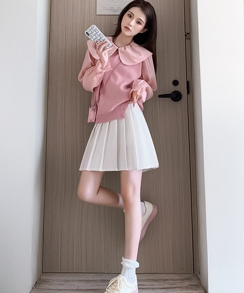 セール】blackdia ocean インパン付 トラッド プリーツミニスカート