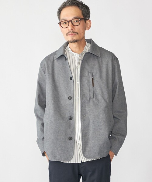 SHIPS(シップス)の「SHIPS: SOLOTEX(R) FULFLAN(R) ユーティリティ ジャケット(その他アウター・メンズ・ネイビー/ブラウン/グレー・SMALL/MEDIUM/LARGE/X-LARGE)」の2枚目の写真