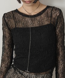 AIC.（エーアイシー）の「リングデザインロングネックレス/ステンレス（ネックレス）」