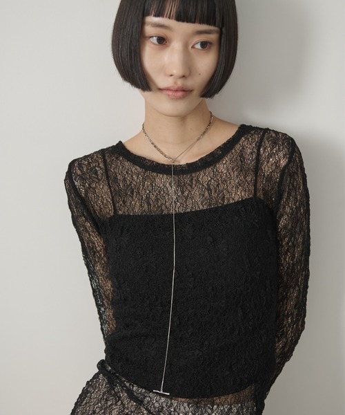 AIC.（エーアイシー）の「リングデザインロングネックレス/ステンレス（ネックレス・レディース・シルバー・FREE）」の3枚目の写真