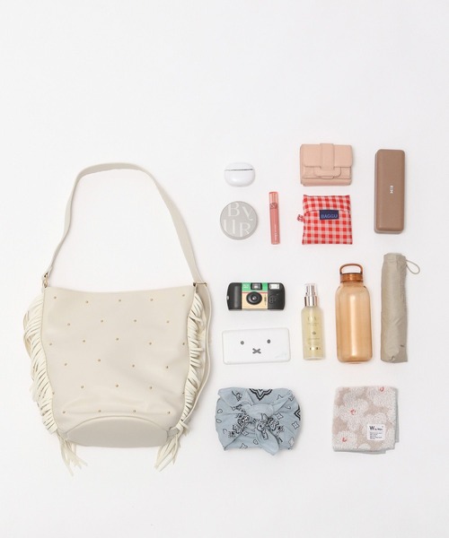 BAYFLOW（ベイフロー）の「2WAYフリンジバッグ（ショルダーバッグ・レディース・ブラック/アイボリー・FREE）」の8枚目の写真