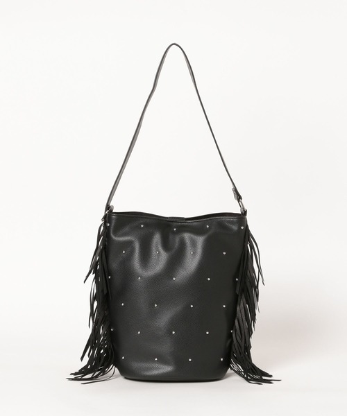 BAYFLOW（ベイフロー）の「2WAYフリンジバッグ（ショルダーバッグ・レディース・ブラック/アイボリー・FREE）」の11枚目の写真