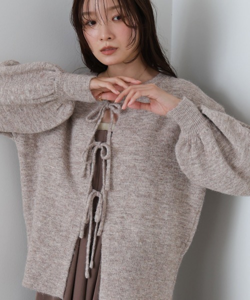 Bab(バブ)の「【セットアイテム/セットアップ/選べるサイズ展開/低身長/高身長向けサイズあり】前後2WAYニットトップス+タックキャミワンピース(ワンピース・レディース・チャコールグレー/モカ/アイボリー・M/S/L)」の17枚目の写真