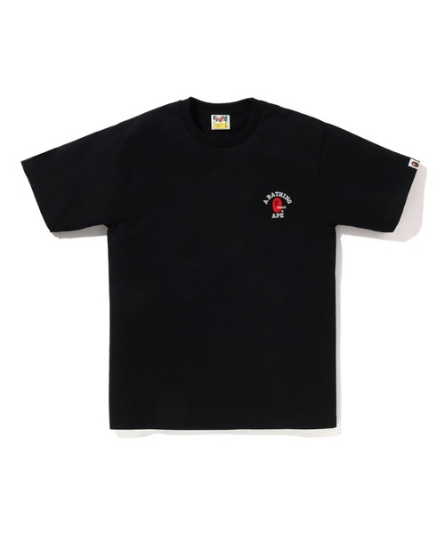 COLLEGE ONE POINT EMBROIDERY TEE（Tシャツ/カットソー）｜A BATHING 