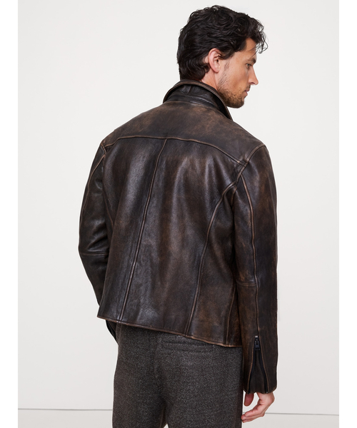 レザー レーシングジャケット（ライダースジャケット）｜BANANA