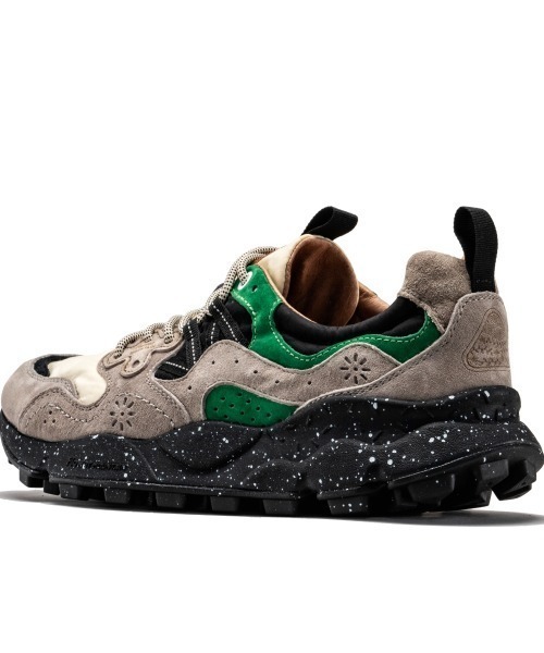 FlowerMOUNTAIN(フラワーマウンテン)の「Flower MOUNTAIN/フラワーマウンテン/YAMANO 3/ヤマノ3(スニーカー・メンズ・グレー/グリーン・41/42/43)」の4枚目の写真