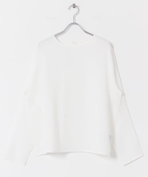 URBAN RESEARCH DOORS（アーバンリサーチドアーズ）の「シアーTシャツブラウス（シャツ/ブラウス・レディース・ホワイト/ライトカーキ・MEDIUM）」の18枚目の写真