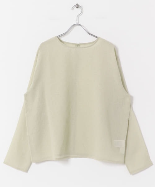 URBAN RESEARCH DOORS（アーバンリサーチドアーズ）の「シアーTシャツブラウス（シャツ/ブラウス・レディース・ホワイト/ライトカーキ・MEDIUM）」の19枚目の写真