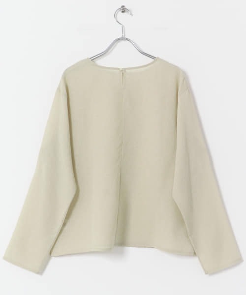 URBAN RESEARCH DOORS（アーバンリサーチドアーズ）の「シアーTシャツブラウス（シャツ/ブラウス・レディース・ホワイト/ライトカーキ・MEDIUM）」の21枚目の写真