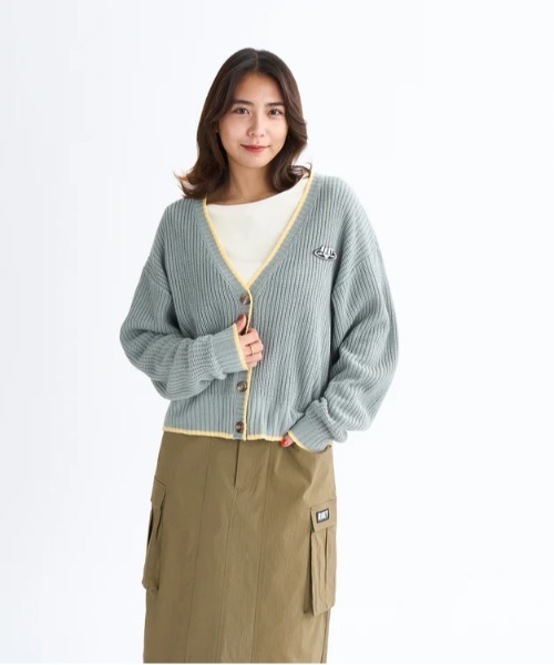 ROXY(ロキシー)の「HORIZON CARDIGAN /ロキシーニットドロップショルダーカーディガン(ニット/セーター・レディース・ブラック/ホワイト/ブルー・MEDIUM/LARGE/SMALL)」の13枚目の写真
