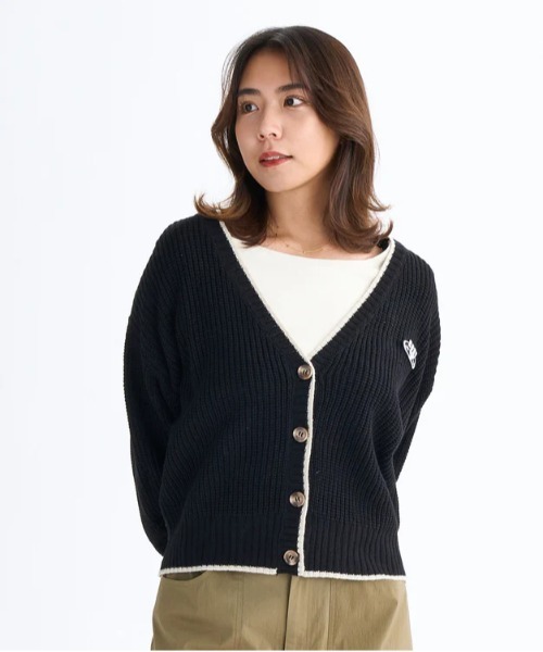 ROXY(ロキシー)の「HORIZON CARDIGAN /ロキシーニットドロップショルダーカーディガン(ニット/セーター・レディース・ブラック/ホワイト/ブルー・MEDIUM/LARGE/SMALL)」の19枚目の写真