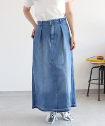 〈セットアップ対応〉デニムタックワークスカート