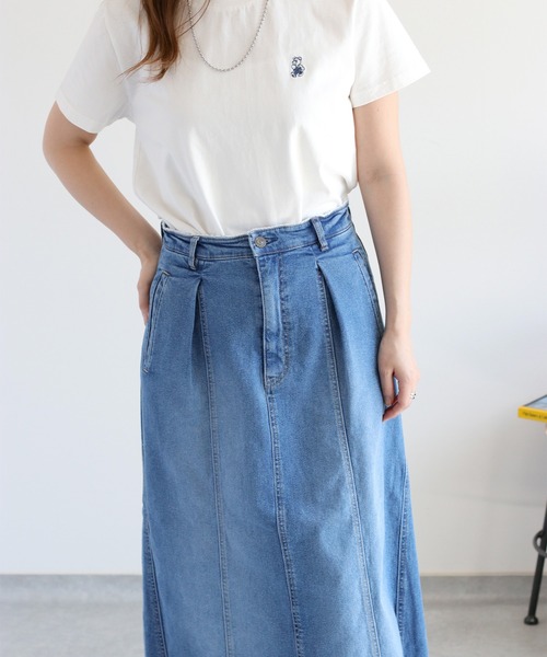 cepo（セポ）の「〈セットアップ対応〉デニムタックワークスカート