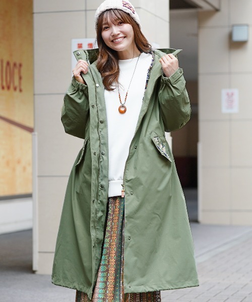 チチカカ　3way モッズ&キルティング コート　新品未使用タグ付き チチカカ 3wayモッズコート ／ 男女兼用 裏ボア フリース 秋 冬