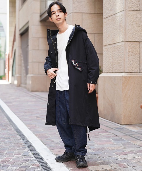 チチカカ（チチカカ）の「３ｗａｙビッグモッズコート（モッズコート・レディース・カーキ/ブラック・FREE）」の2枚目の写真