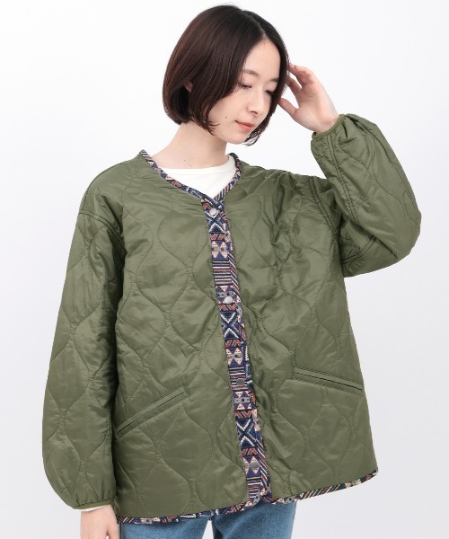 チチカカ（チチカカ）の「３ｗａｙビッグモッズコート（モッズコート・レディース・カーキ/ブラック・FREE）」の22枚目の写真