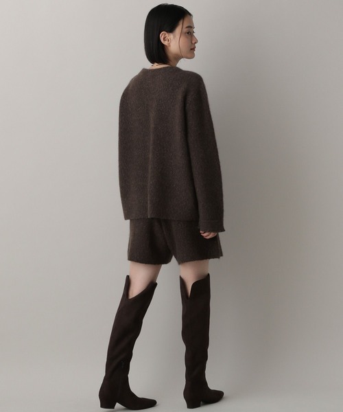 A part by（アパートバイ）の「【セットアップ対応】アンゴラツィードショートパンツ（その他パンツ・レディース・ライトブラウン/ブルー系その他2・FREE）」の12枚目の写真