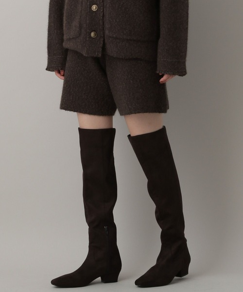 A part by（アパートバイ）の「【セットアップ対応】アンゴラツィードショートパンツ（その他パンツ・レディース・ライトブラウン/ブルー系その他2・FREE）」の17枚目の写真