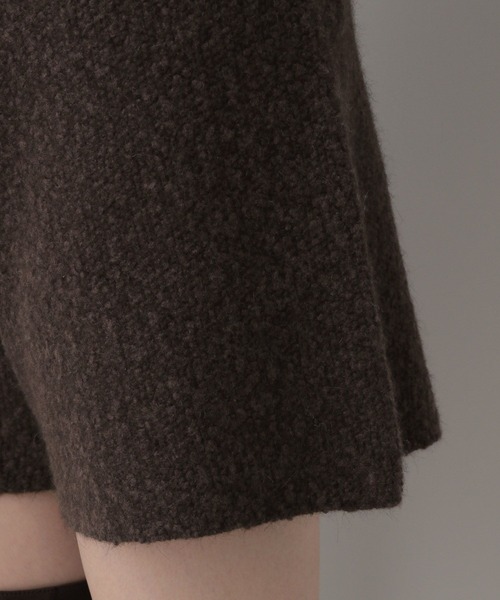 A part by（アパートバイ）の「【セットアップ対応】アンゴラツィードショートパンツ（その他パンツ・レディース・ライトブラウン/ブルー系その他2・FREE）」の15枚目の写真