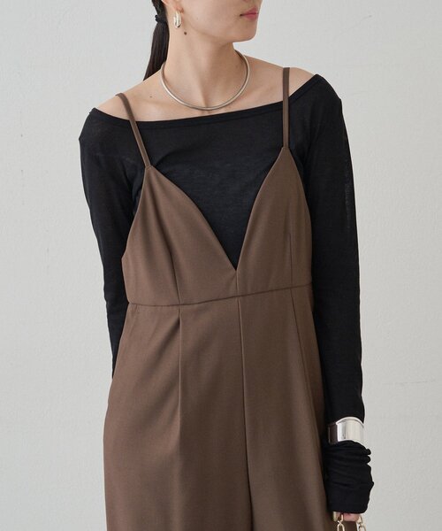 LOUNGEDRESS（ラウンジドレス）の「ラウンドシアーカットソー（Tシャツ/カットソー・レディース・ブラック/レッド/アイボリー・FREE）」の22枚目の写真