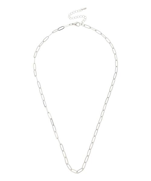Lugnoncure（ルノンキュール）の「ペーパークリップチェーンネックレス《2025autumn catalog item》（ネックレス・レディース・シルバー・F）」の2枚目の写真