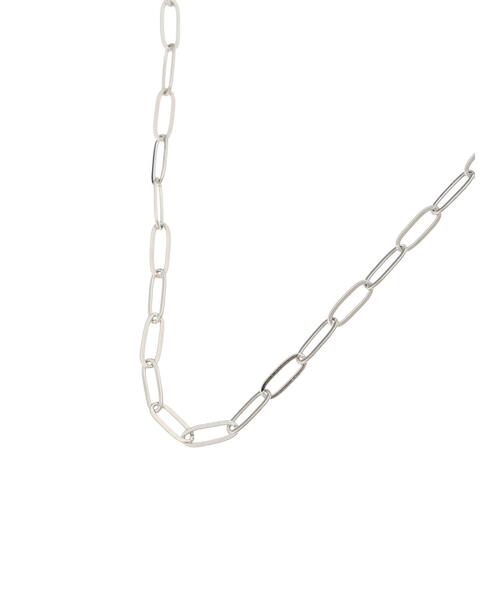Lugnoncure（ルノンキュール）の「ペーパークリップチェーンネックレス《2025autumn catalog item》（ネックレス・レディース・シルバー・F）」の3枚目の写真