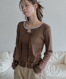 バイカラー」に該当するカーディガン/ボレロファッション通販