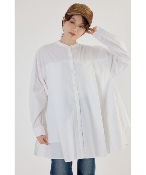 rosymonster クラウンチュニック　ホワイト 在庫調整】back tiered tunic【2色展開】※順次発送予定