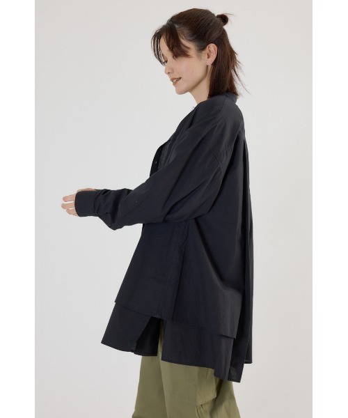 RODEO CROWNS WIDE BOWL（ロデオクラウンズワイドボウル）の「サイドティアードシャツチュニック（チュニック・レディース・ブルー系その他/オフホワイト/ブラック・FREE）」の11枚目の写真