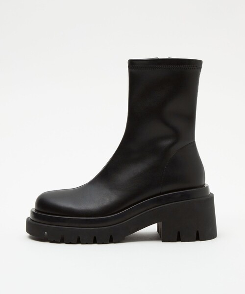 SY UNITED ARROWS(シーユナイテッドアローズ)の「<SY> タンクソールスト ショートブーツ75↑(ブーツ・レディース・オフホワイト/ブラック/その他1・22.5cm/23.5cm/24.5cm/25.5cm)」の3枚目の写真