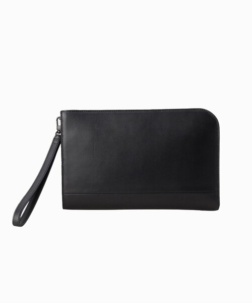 tk.TAKEO KIKUCHI(ティーケータケオキクチ)の「リアルレザークラッチ(冠婚葬祭OK)(クラッチバッグ・メンズ・ブラック/ブラック系1/ブラック系・00)」の2枚目の写真